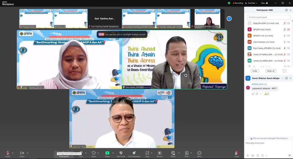 Kementerian ATR/BPN Dorong Capaian Skor SAKIP A demi Tingkatkan Tata Kelola dan&nbsp;Akuntabilitas