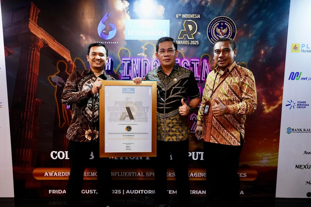 Kementerian ATR/BPN Raih Penghargaan Popular Government Institution 2025 dari The&nbsp;Iconomics