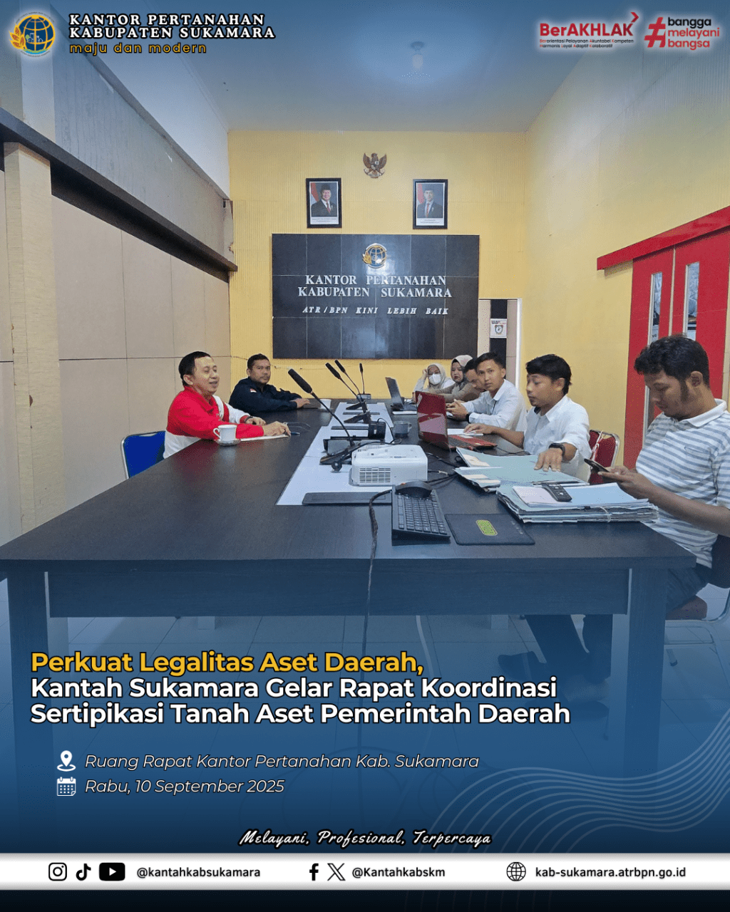 Perkuat Legalitas Aset Daerah, Kantah Sukamara Gelar Rapat Koordinasi Sertipikasi Tanah Aset Pemerintah Daerah (2)
