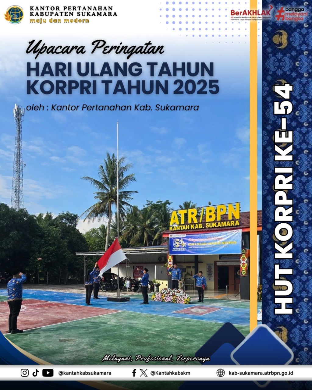 Kantah Sukamara Gelar Peringatan Hari Ulang Tahun KORPRI Ke-54 Tahun&nbsp;2025
