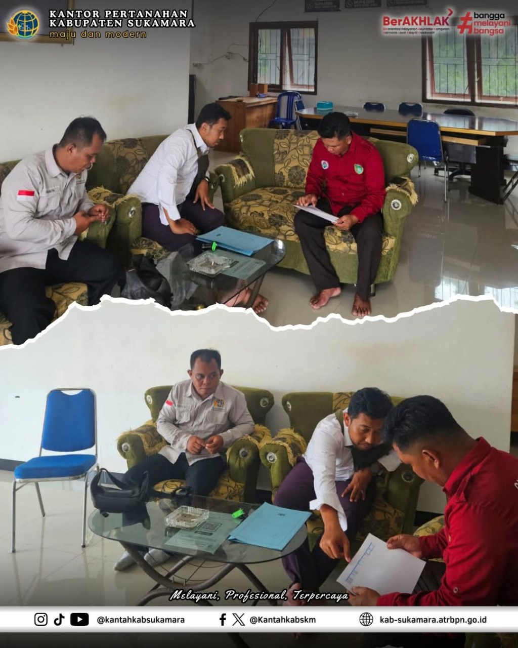 Tingkatkan Kualitas Data Pertanahan, Tim Seksi SP Kantah Sukamara Laksanakan Koordinasi Bersama Pemerintah Desa/Kelurahan di Kab. Sukamara