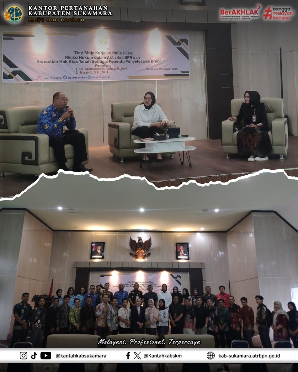 Dari Meja Kerja ke Meja Hijau: Kakantah Sukamara Sampaikan Materi Layanan HT pada In House Training oleh PT. BPR Artha&nbsp;Sukma