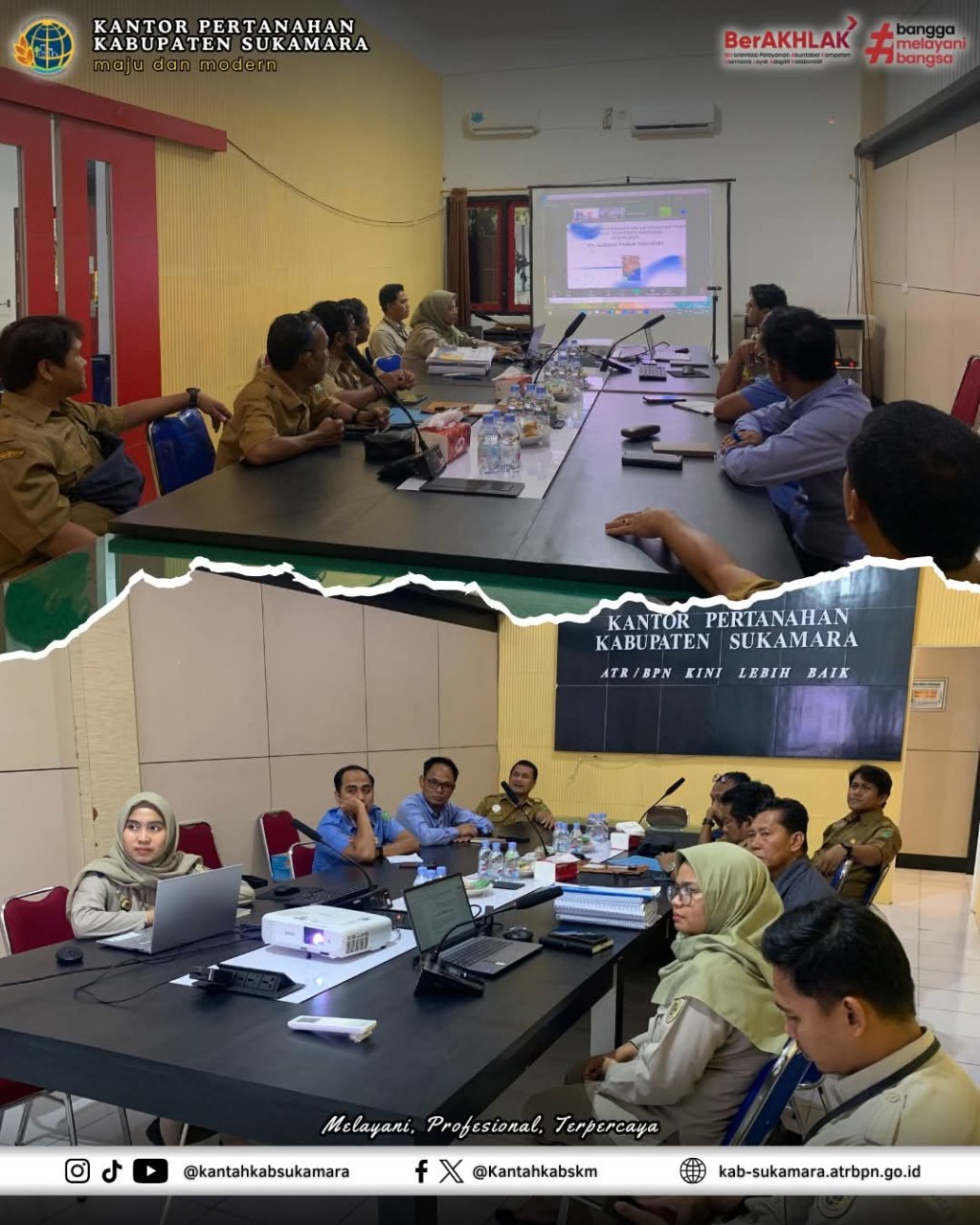 Kantah Sukamara Gelar Rapat Pembahasan Permohonan Pertimbangan Teknis Pertanahan PKKPR/RKKPR Kegiatan Strategis Nasional a.n. PT Sungai Tabuk&nbsp;Industri