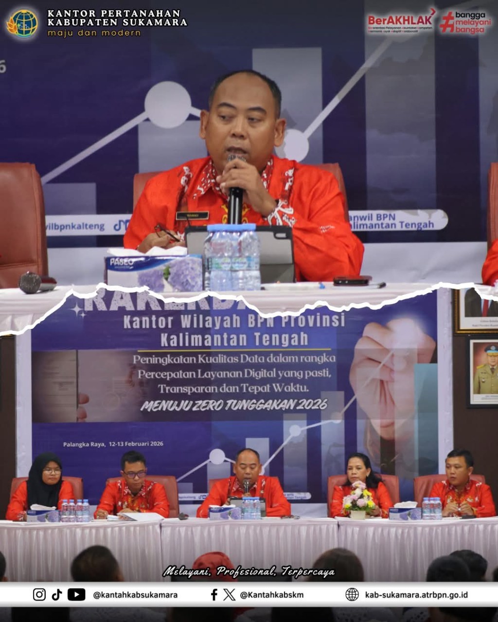 Hadiri Rakerda di Lingkungan Kanwil BPN Provinsi Kalteng, Kantah Sukamara Sampaikan Target, Realisasi, & Rencana Aksi Program Strategis Pertanahan Tahun&nbsp;2026