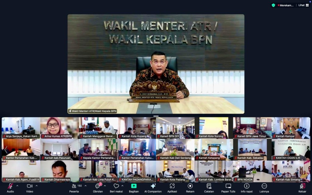 Penyelesaian Berkas Layanan Pertanahan, Wamen Ossy Tegaskan Target Progresif di Akhir Maret&nbsp;2026