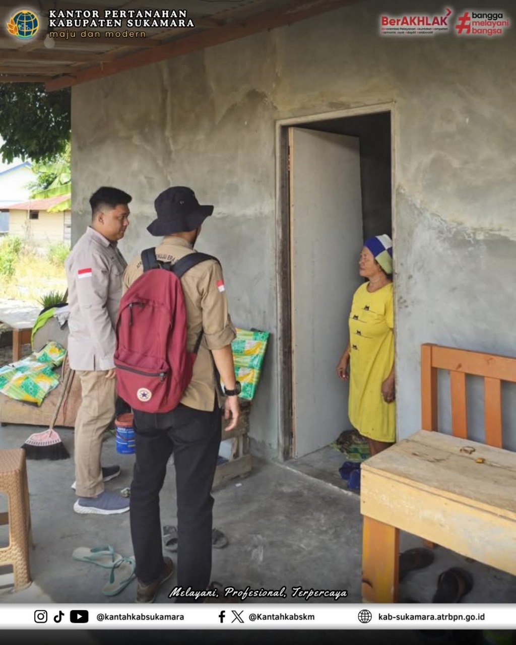 Satgas Yuridis Kantor Pertanahan Kabupaten Sukamara Laksanakan Pengumpulan Berkas PTSL Secara Door to Door Di Desa Pudu untuk Percepatan Penyelesaian PTSL Tahun&nbsp;2026