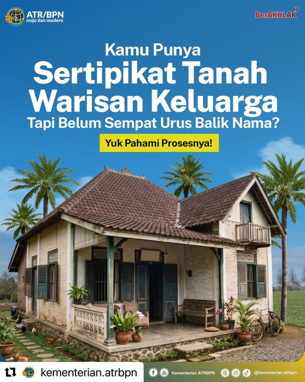 Kamu punya tanah waris, tapi belum sempat urus balik nama&nbsp;haknya?