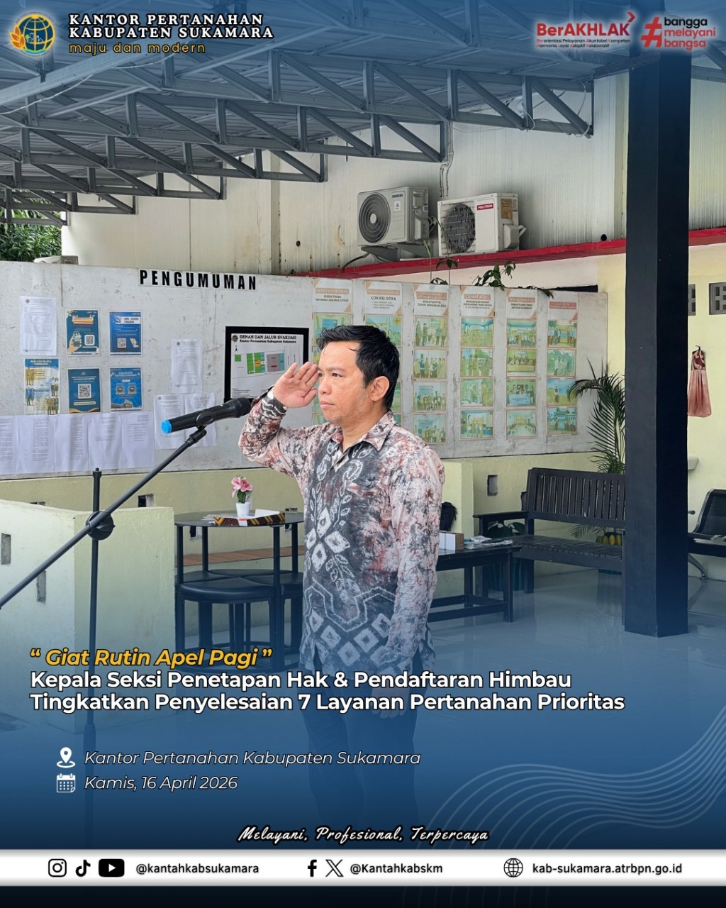 Giat Rutin Apel Pagi 16 April&nbsp;2026