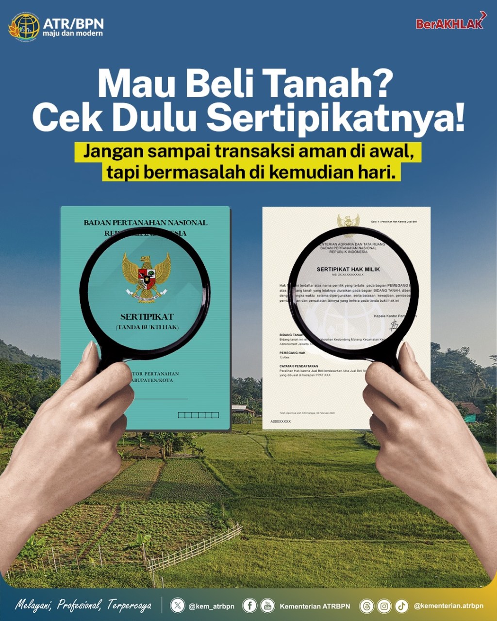 Kamu mau beli tanah?Cek dulu&nbsp;sertipikatnya!