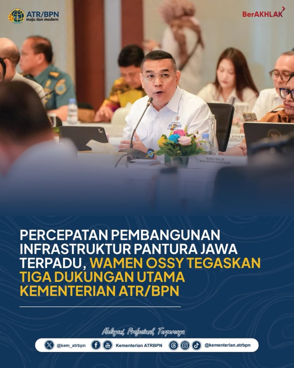 Kementerian ATR/BPN menegaskan komitmennya mendukung percepatan pembangunan Infrastruktur Perlindungan Pesisir Pantai&nbsp;Utara