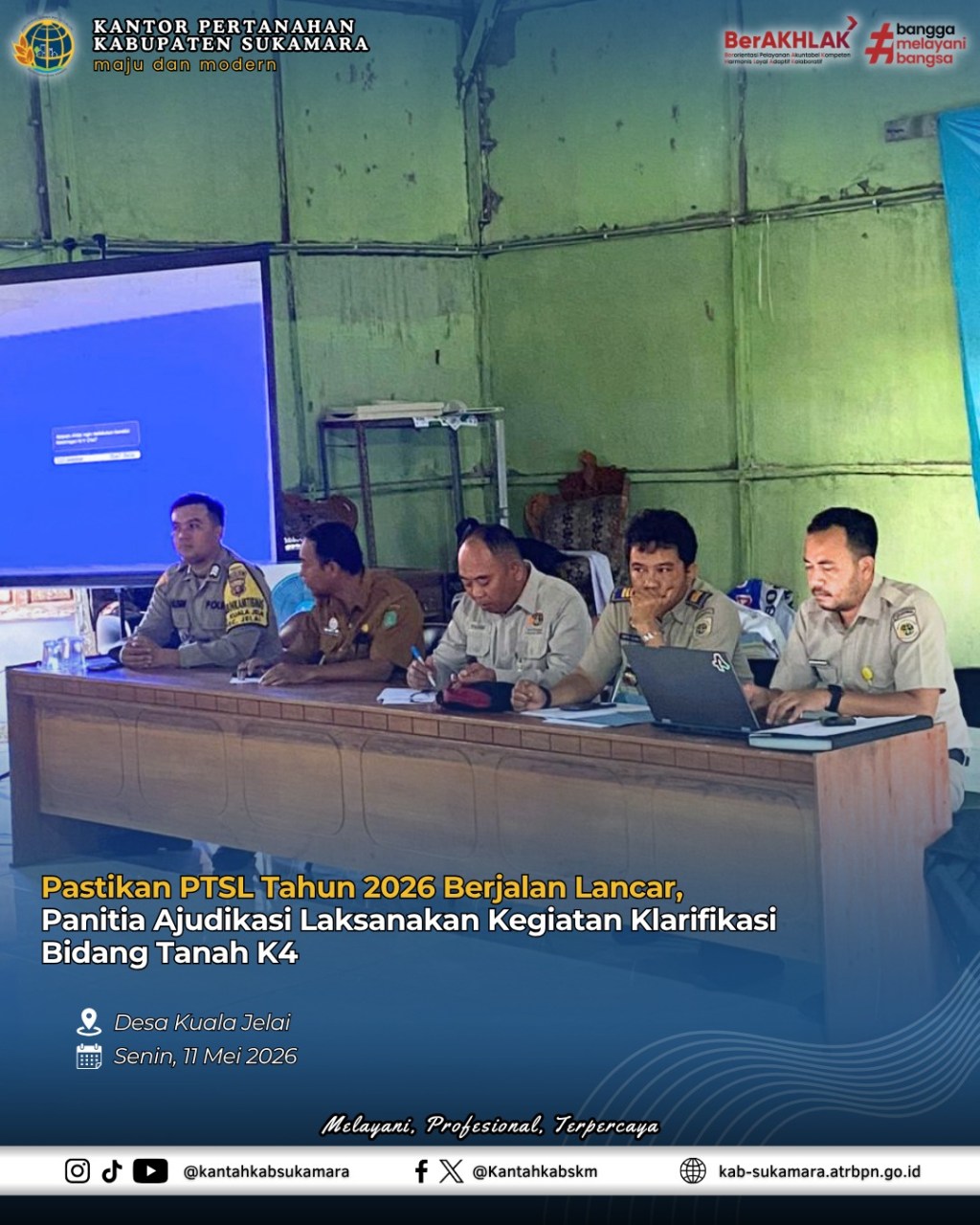 Pastikan PTSL Tahun 2026 Berjalan&nbsp;Lancar