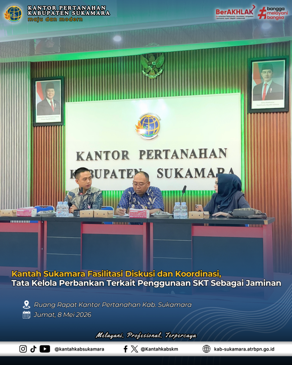 Kantah Sukamara Fasilitasi Diskusi dan&nbsp;Koordinasi