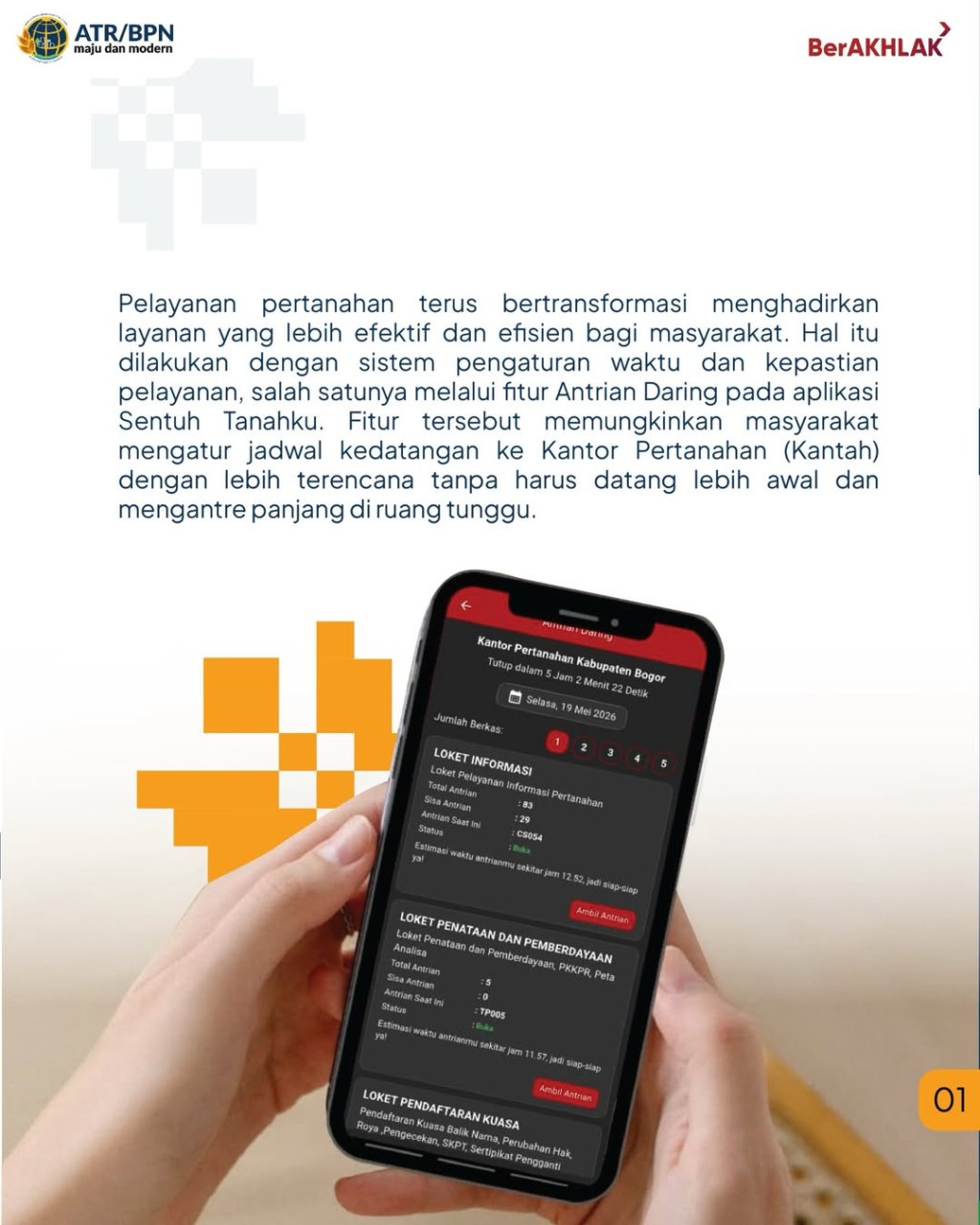 Atur Sendiri Jadwal Kedatangan Ke Kantah Dengan Fitur Antrian&nbsp;Daring