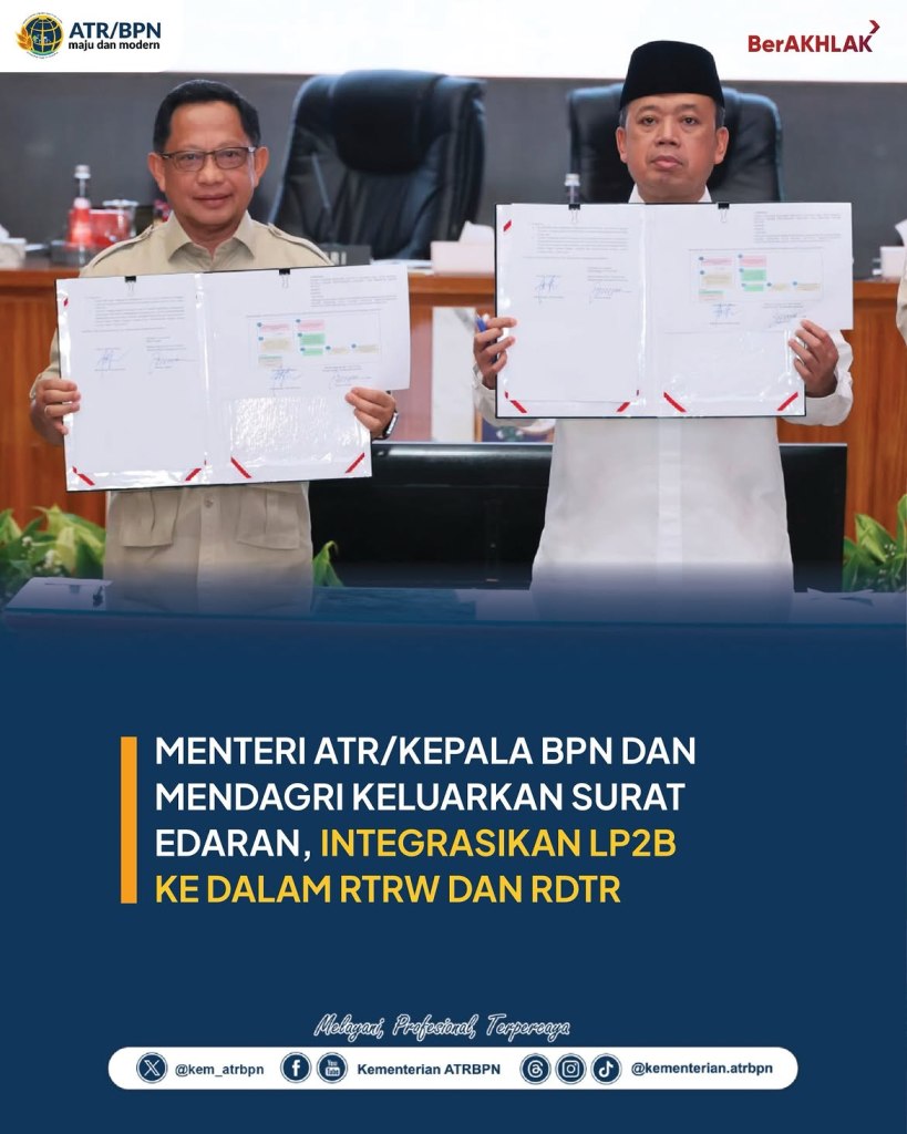 Menteri ATR/BPN dan MENDAGRI Keluarkan Surat&nbsp;Edaran