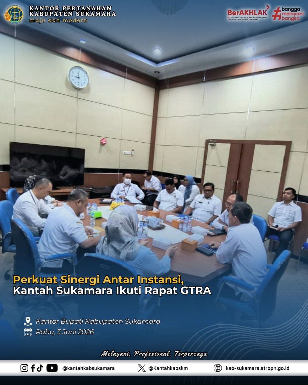 Kantah Sukamara Ikuti Rapat&nbsp;GTRA