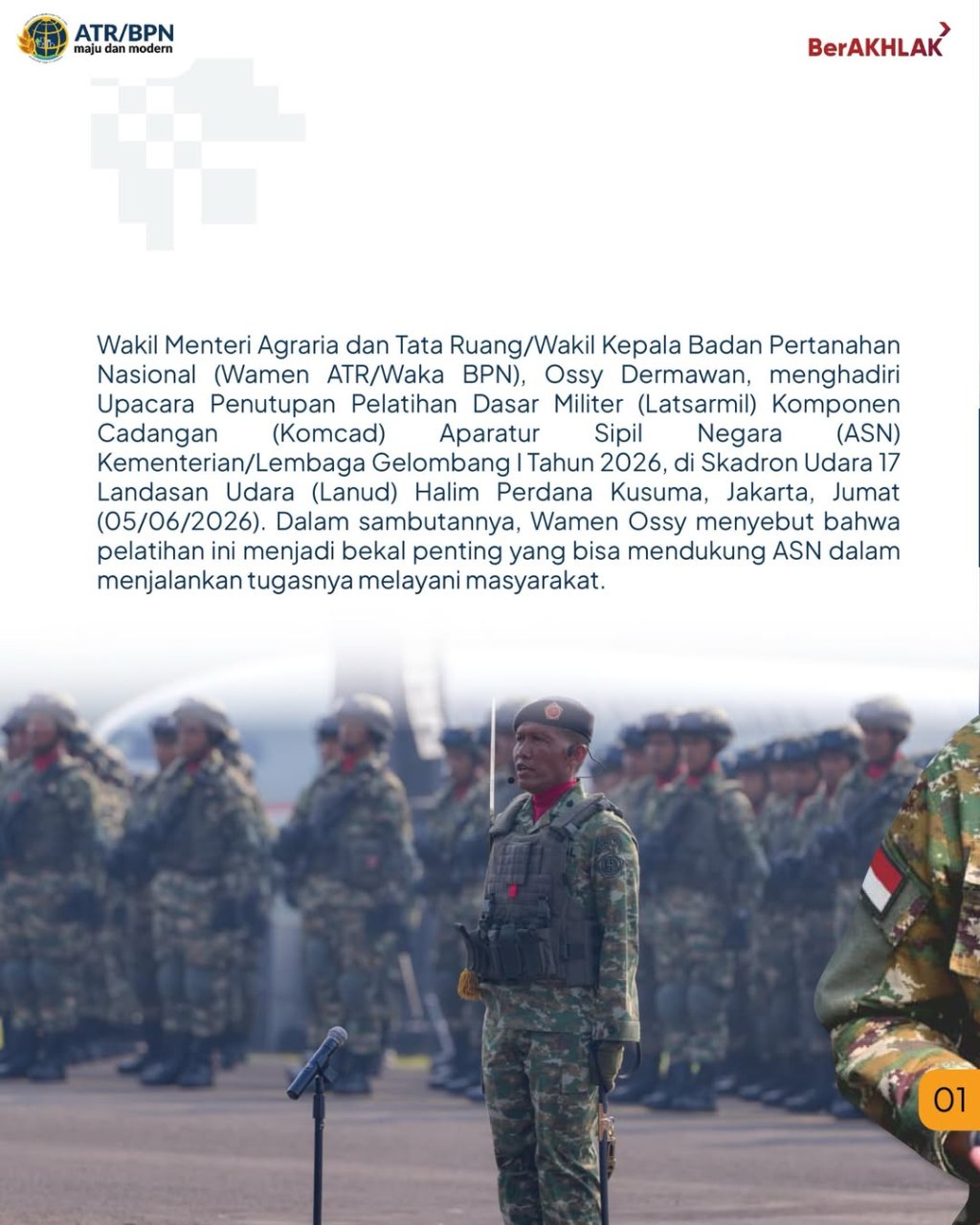 Penutupan Latsarmil Komcad