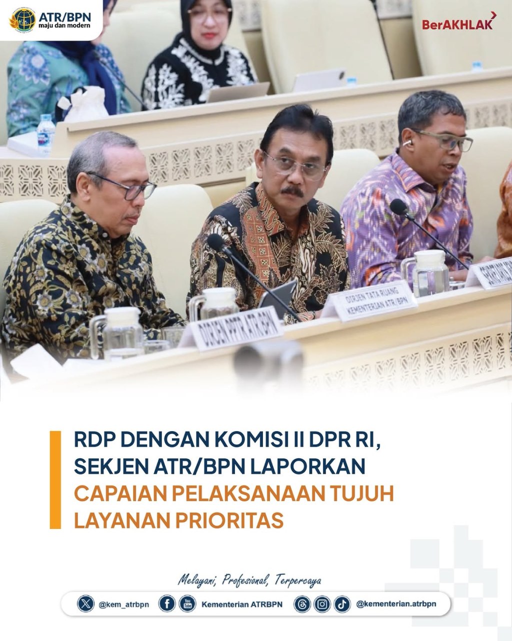 RDP Dengan Komisi II DPR RI