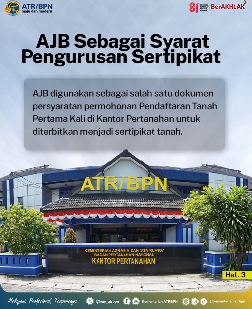 Kamu punya tanah tapi bukti kepemilikannya masih berupa Akta Jual Beli (AJB)?Memang bisa diubah menjadi&nbsp;sertipikat?