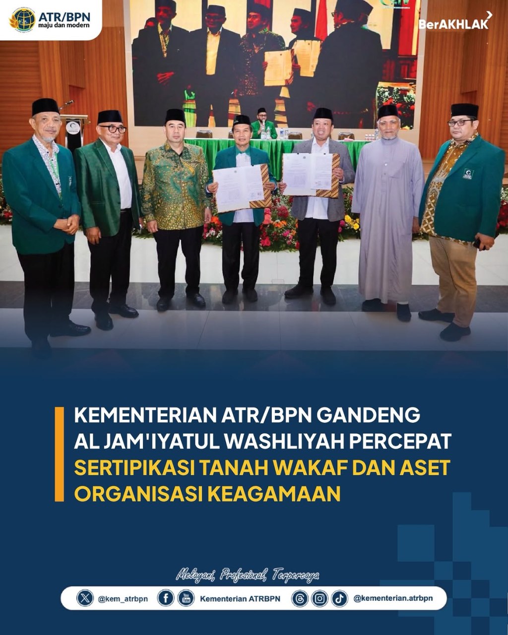 Kementerian ATR/BPN memperkuat kolaborasi dengan Al Jam’iyatul Washliyah 