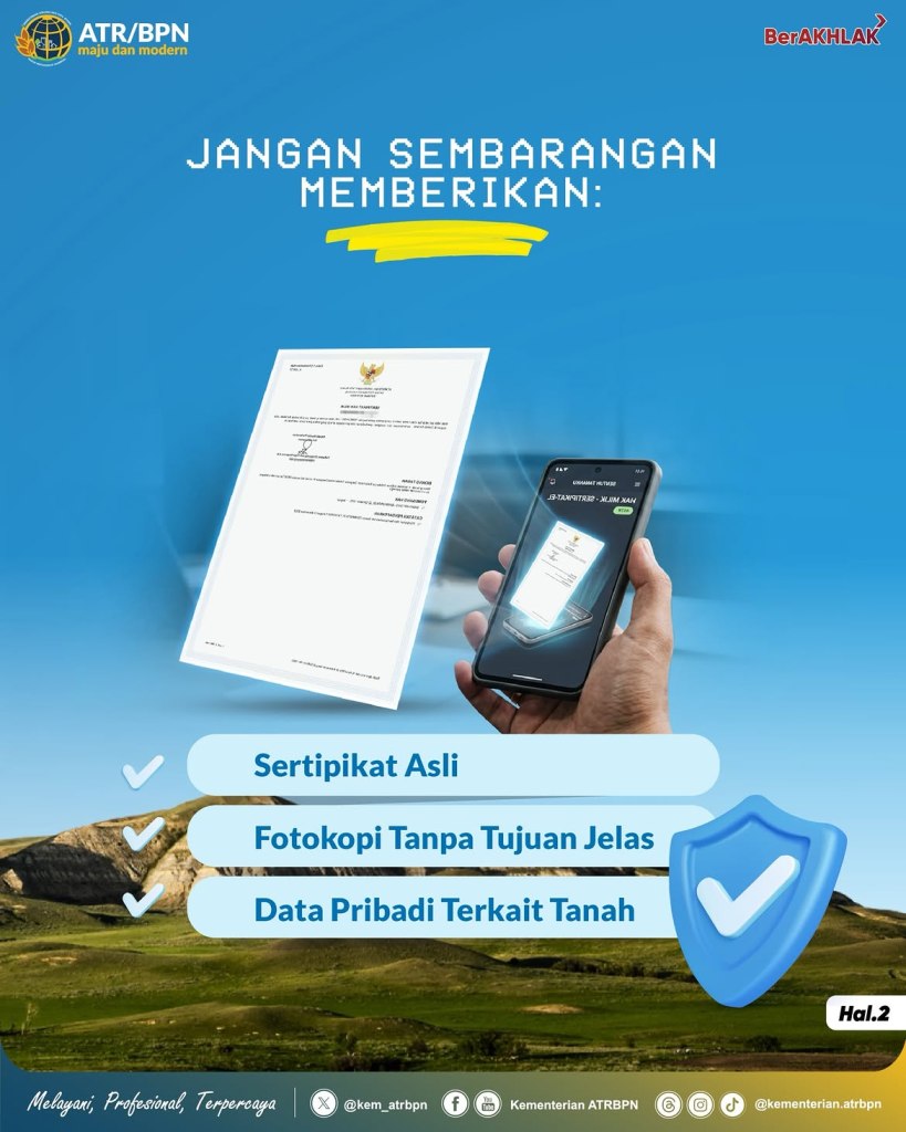 Jaga Sertipikatmu Dari Pihak Yang Tidak&nbsp;Berwenang