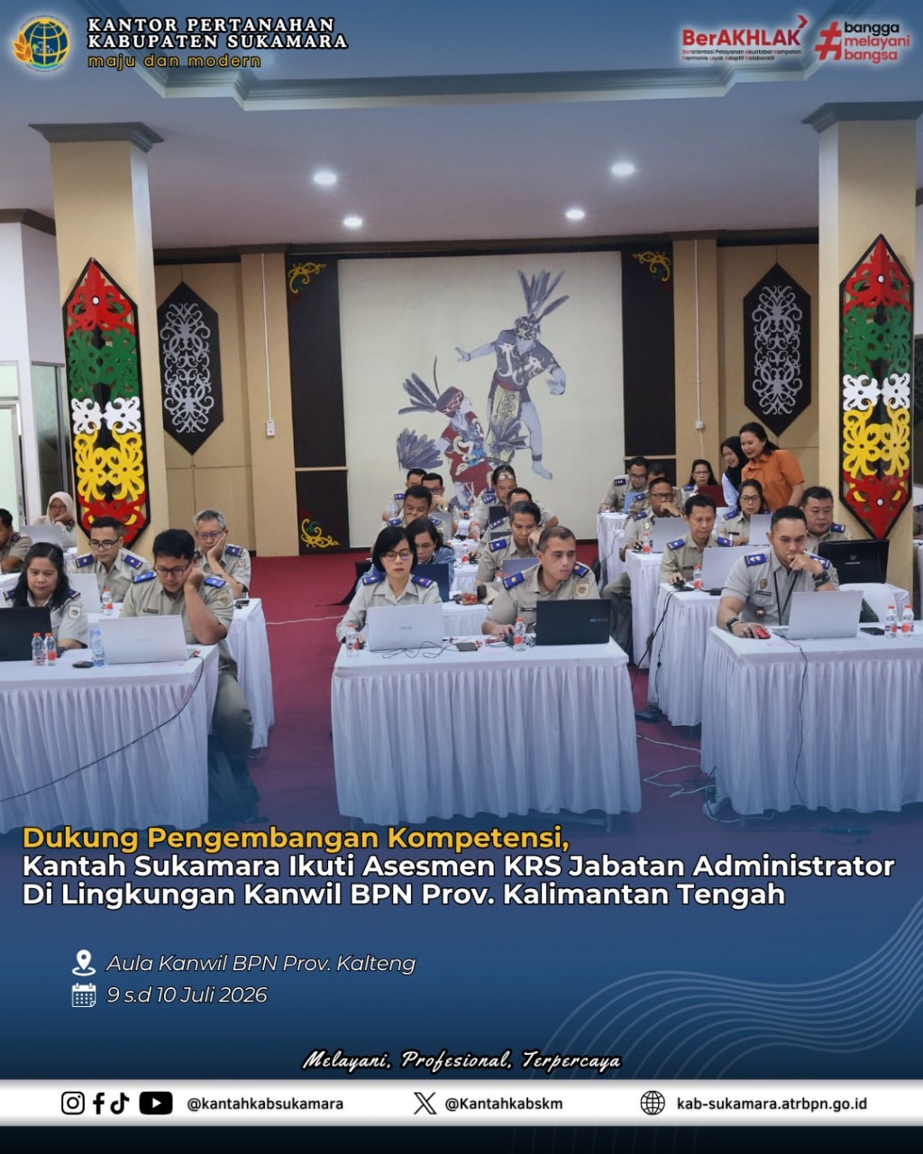 Asesmen KRS Jabatan Administrator Di Lingkungan Kanwil BPN Prov. Kalimantan&nbsp;Tengah