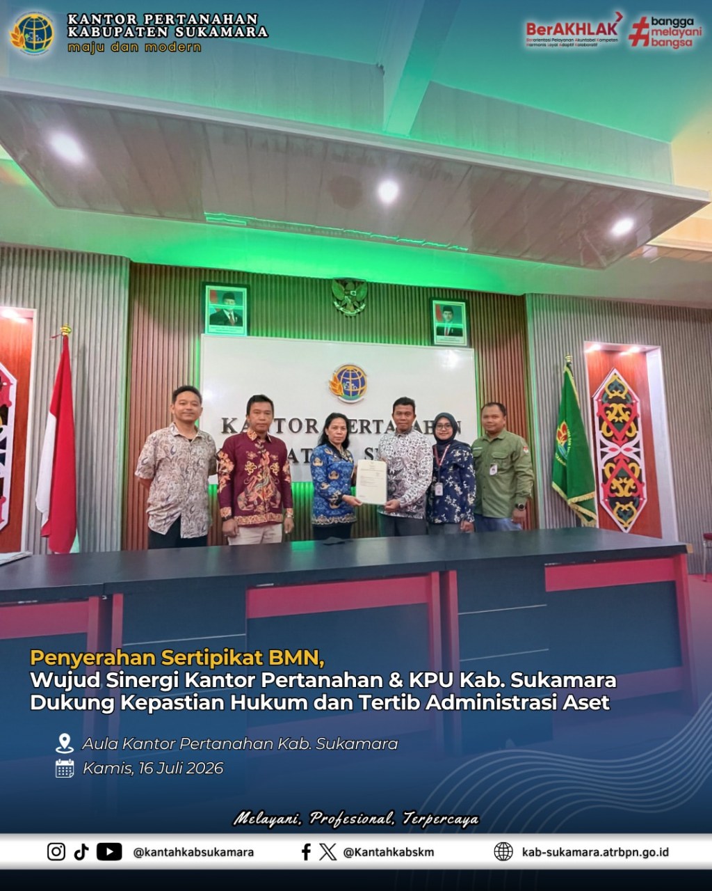 Penyerahan Sertipikat BMN