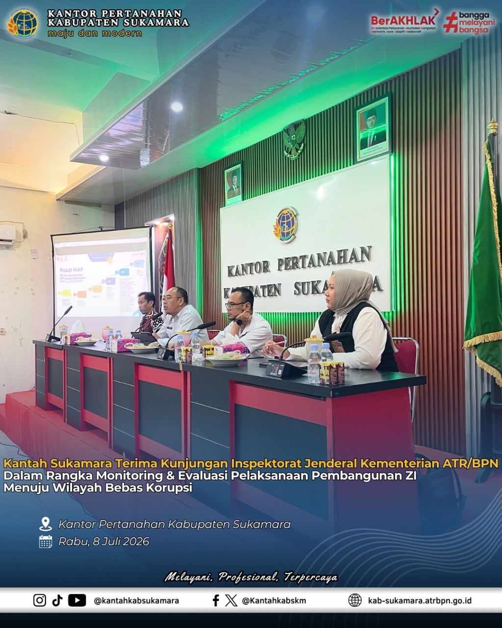 Monev dan Verlap Pembangunan ZI Kantah&nbsp;Sukamara