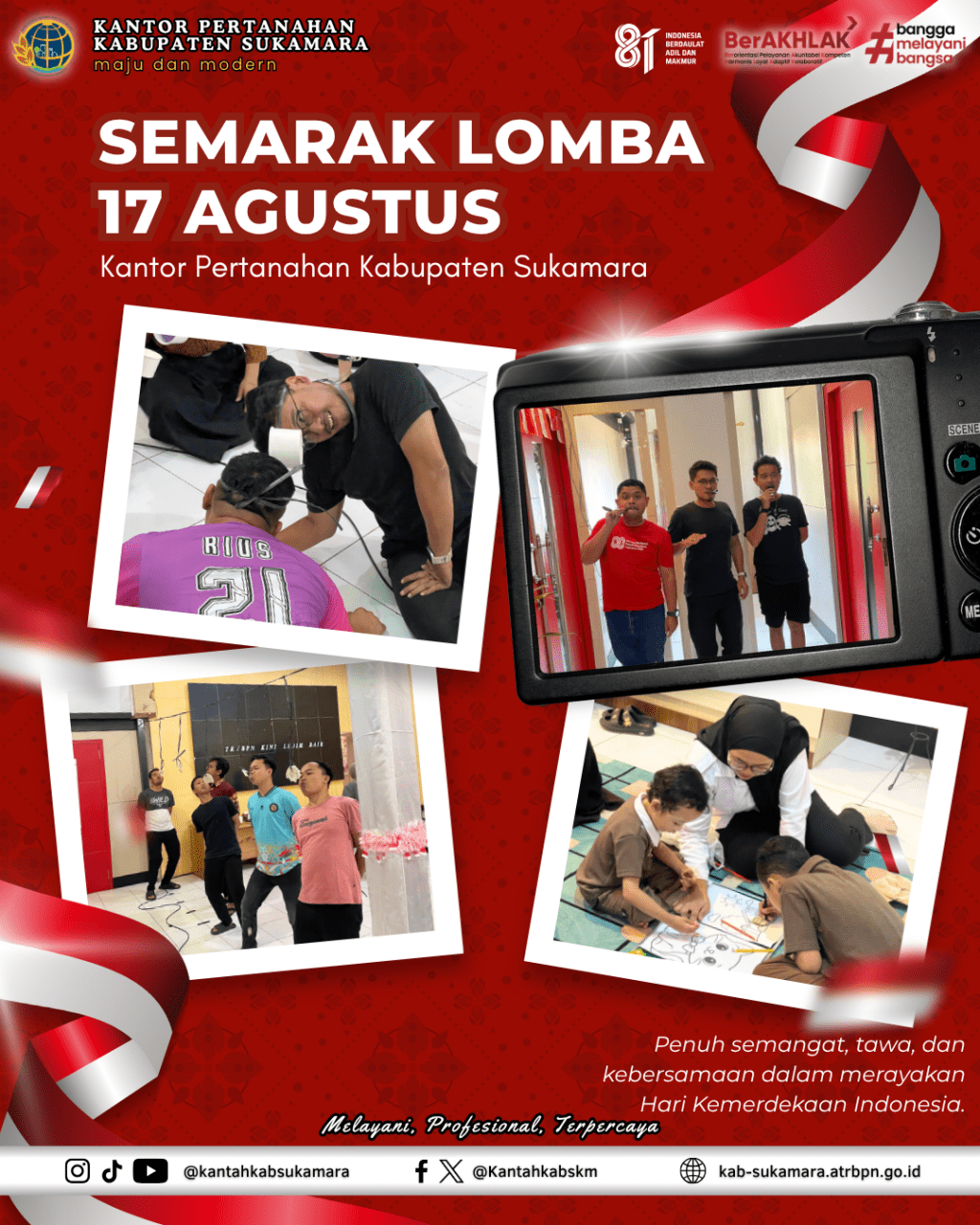 Semarak Lomba 17 Agustus Kantah&nbsp;Sukamara