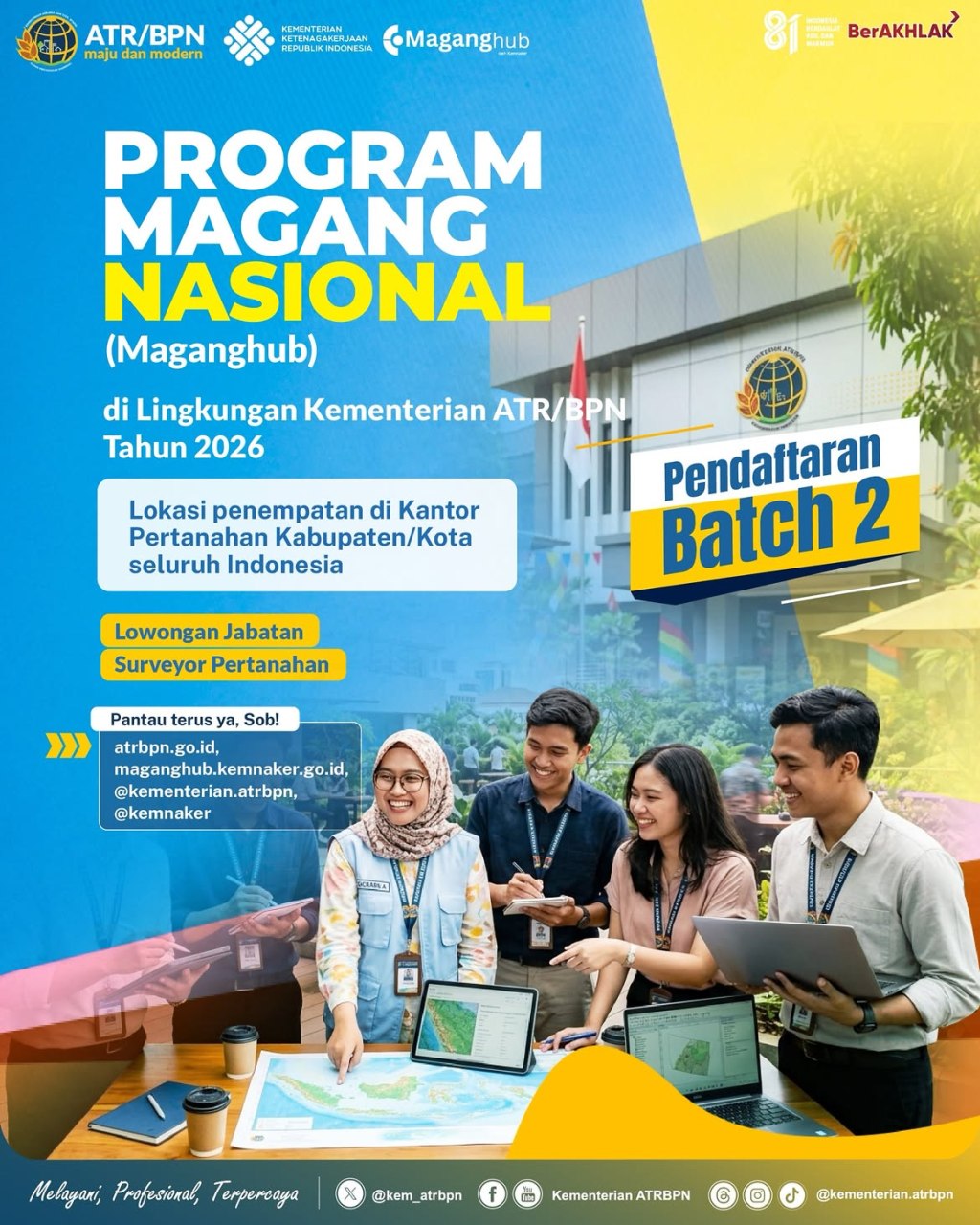 Program Magang Nasional Di Lingkungan Kementerian ATR/BPN Tahun&nbsp;2026