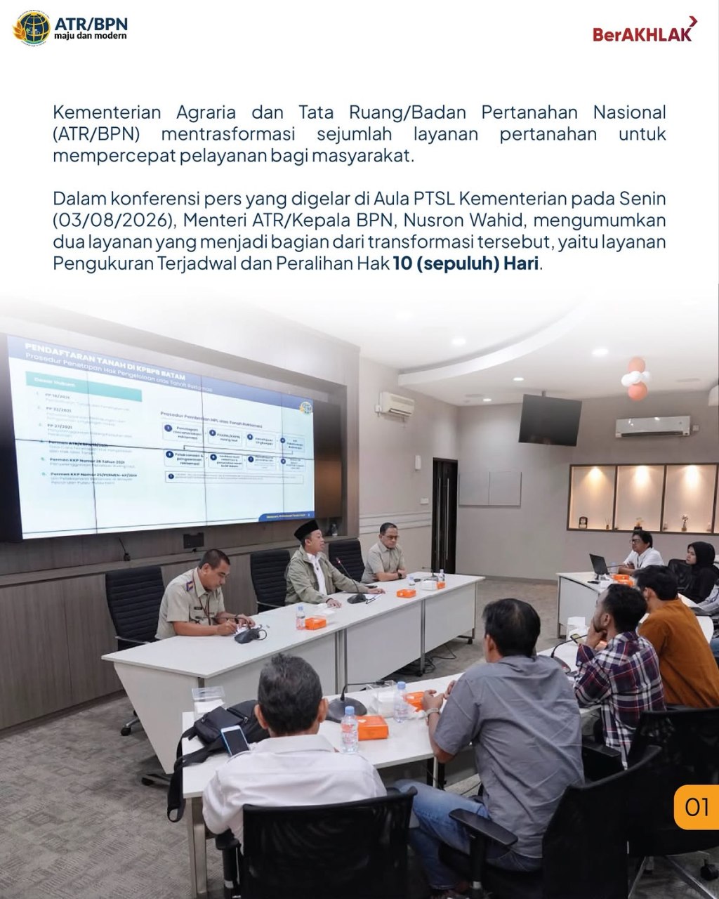 Kementerian ATR/BPN Perluas Transformasi&nbsp;Pelayanan
