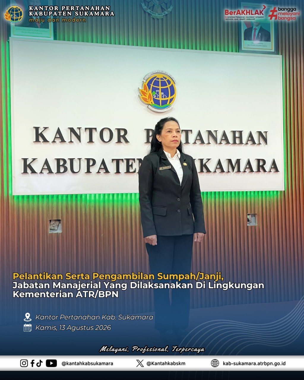 Pelantikan Serta Pengambilan Sumpah/Janji Jabatan&nbsp;Manajerial