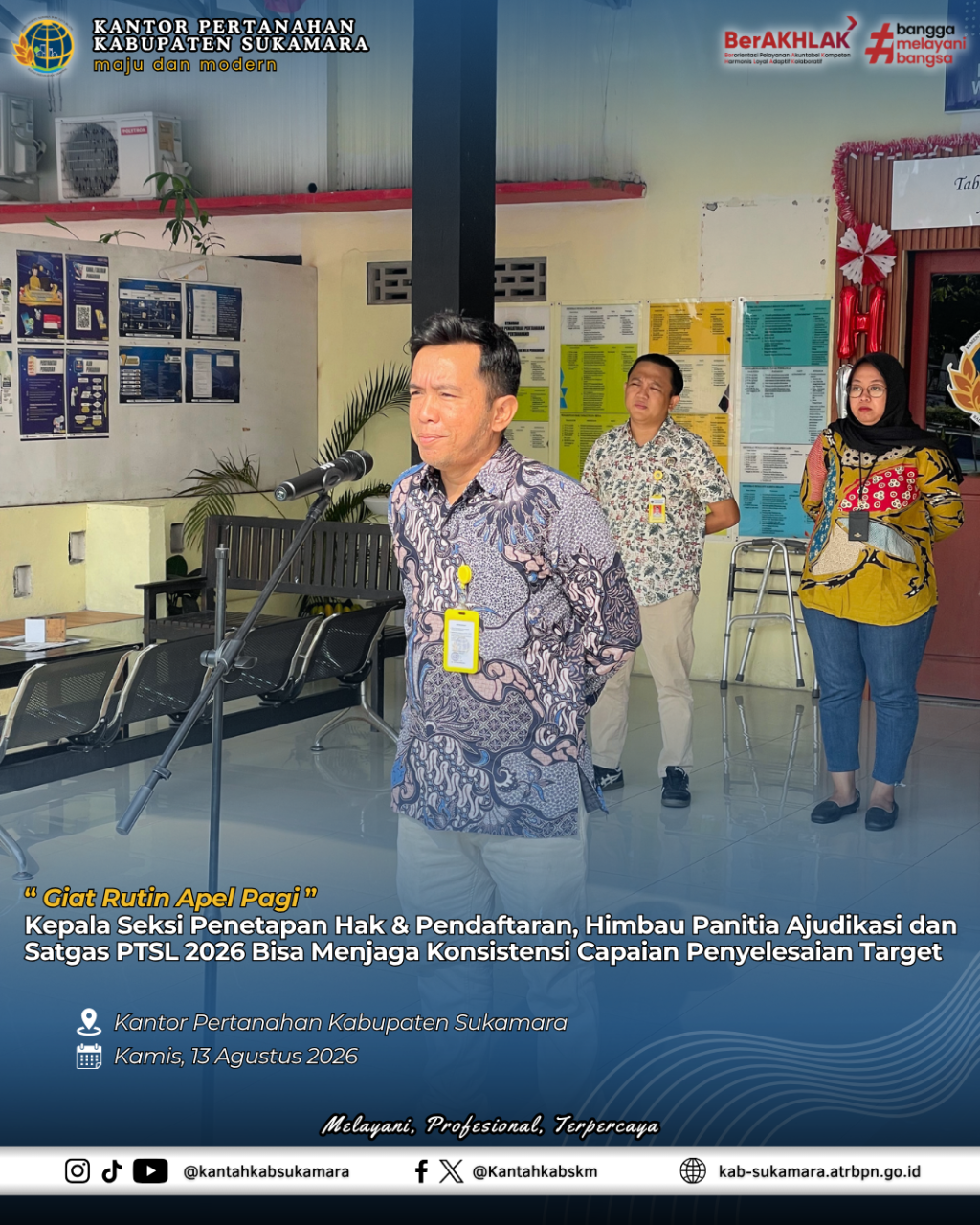 Giat Rutin Apel Pagi 13 Agustus&nbsp;2026