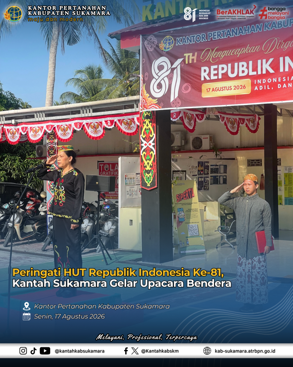 Upacara Memperingati HUT RI&nbsp;Ke-81