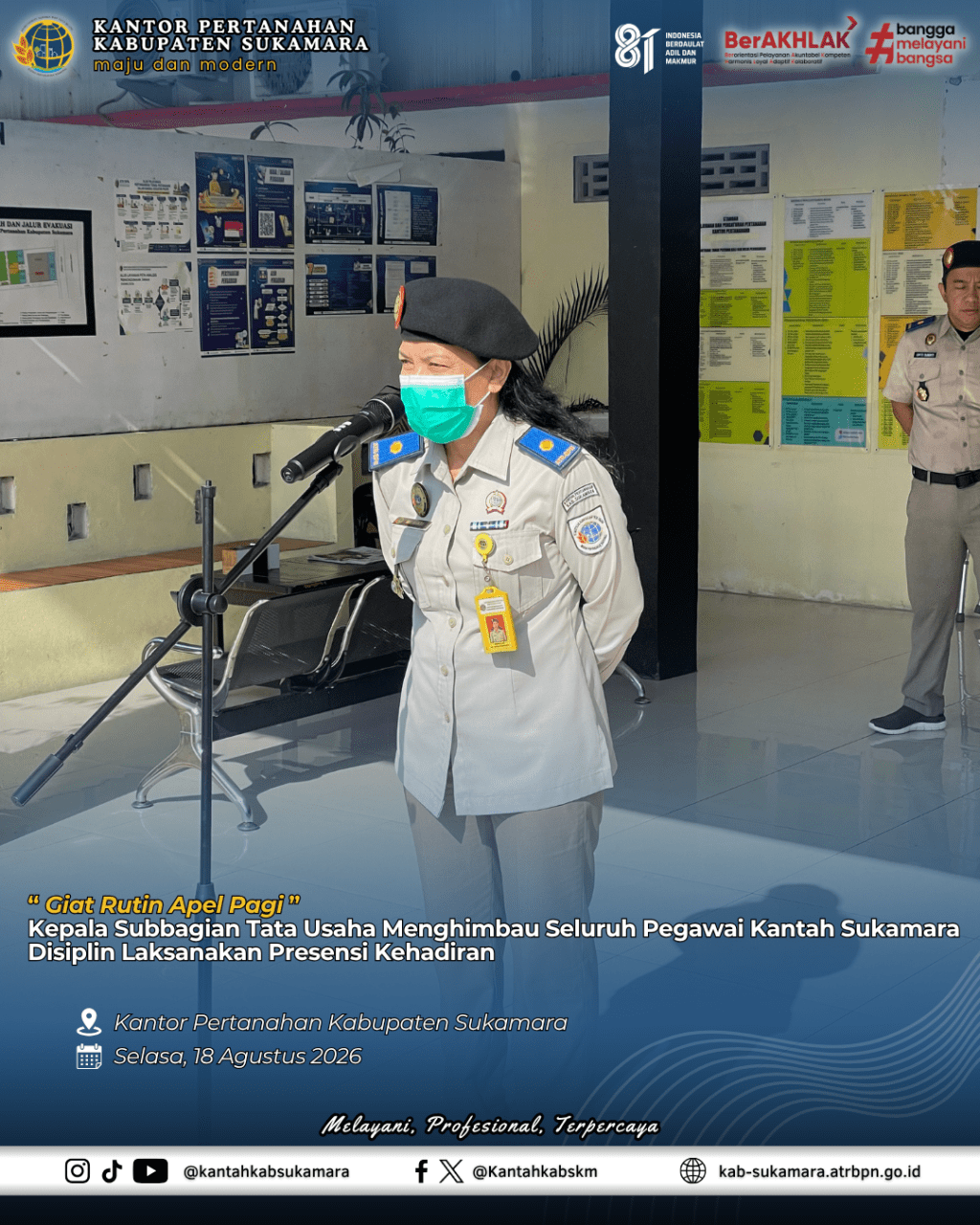 Giat Rutin Apel Pagi 18 Agustus&nbsp;2026