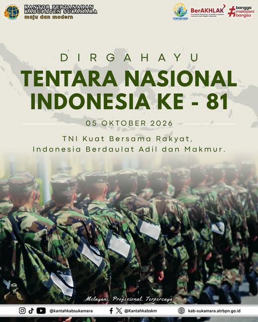 Dirgahayu Tentara Nasional Indonesia&nbsp;Ke-81