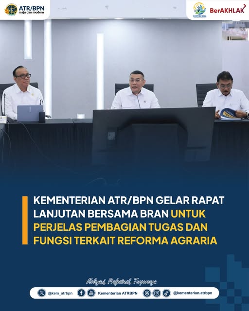 Rapat Pembagian Tugas dan Fungsi Reforma&nbsp;Agraria