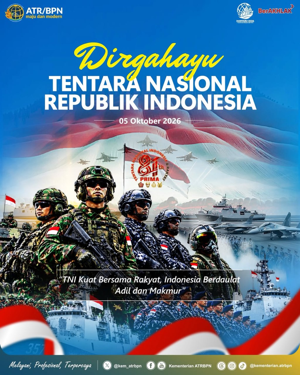 Dirgahayu Tentara Nasional&nbsp;Indonesia