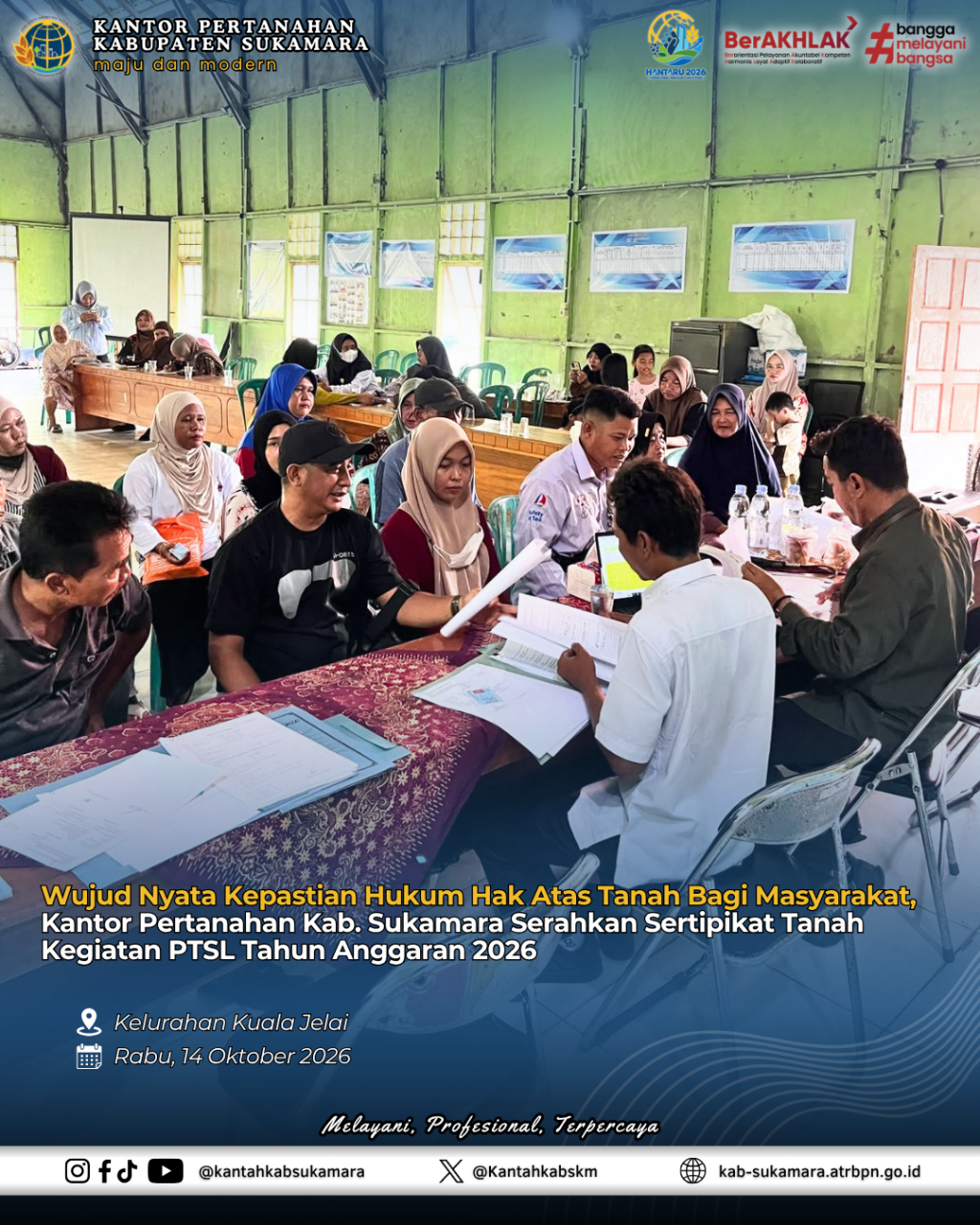 Penyerahan Sertipikat PTSL&nbsp;2026