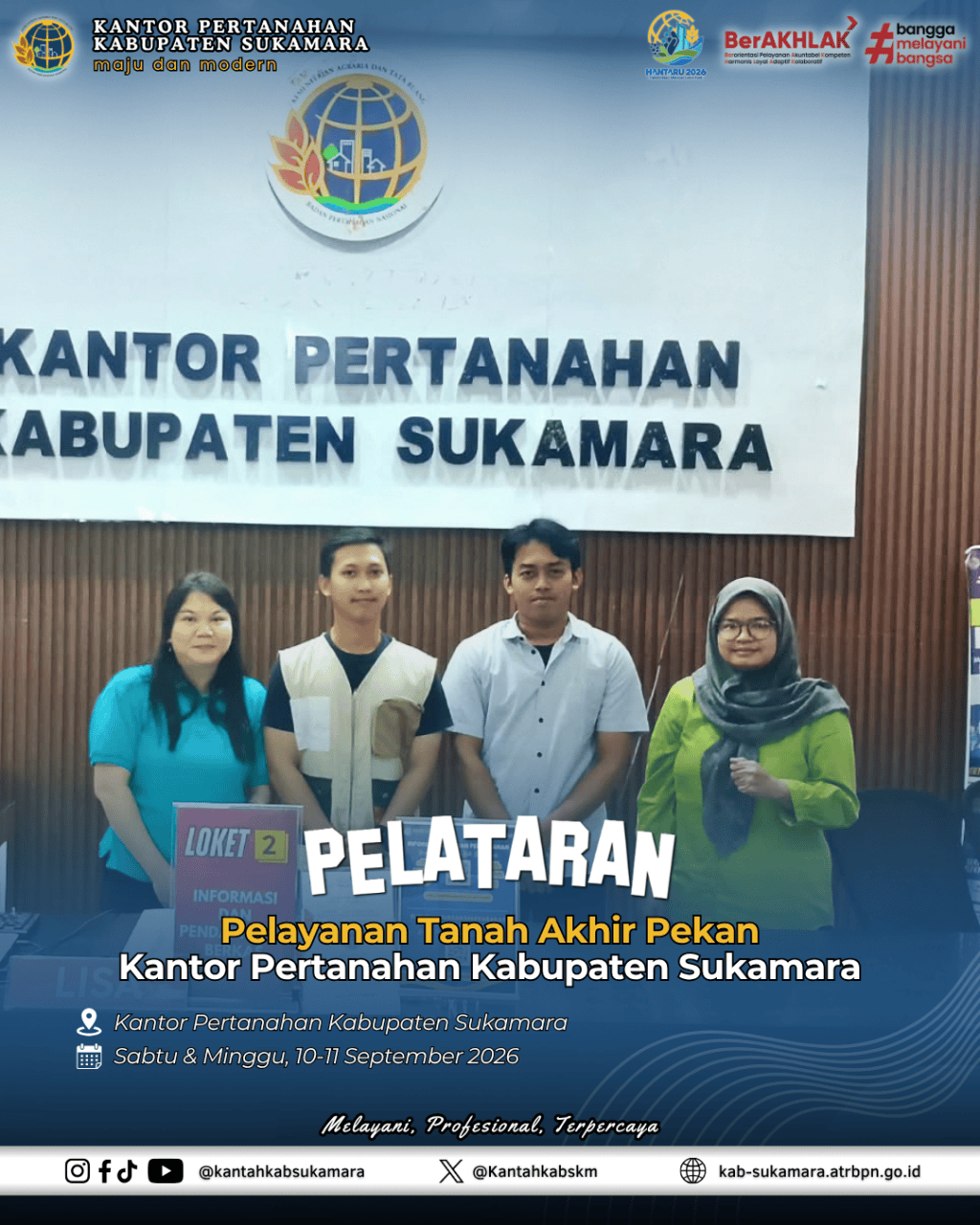 PELATARAN Kantah Sukamara 10-11 Oktober&nbsp;2026