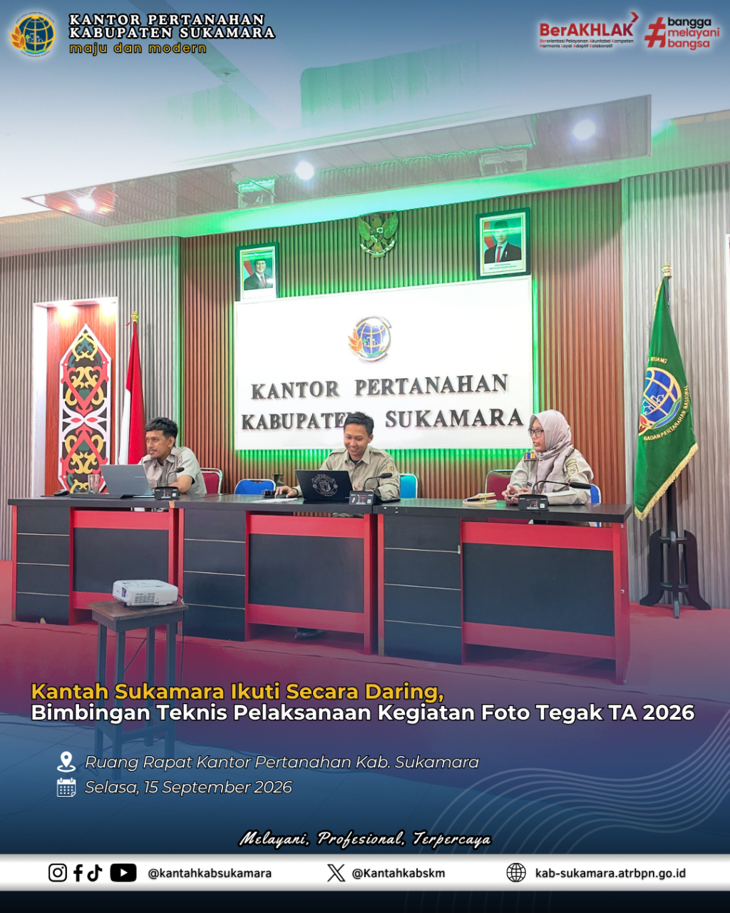 Bimbingan Teknis Pelaksanaan Kegiatan Foto Tegak TA&nbsp;2026