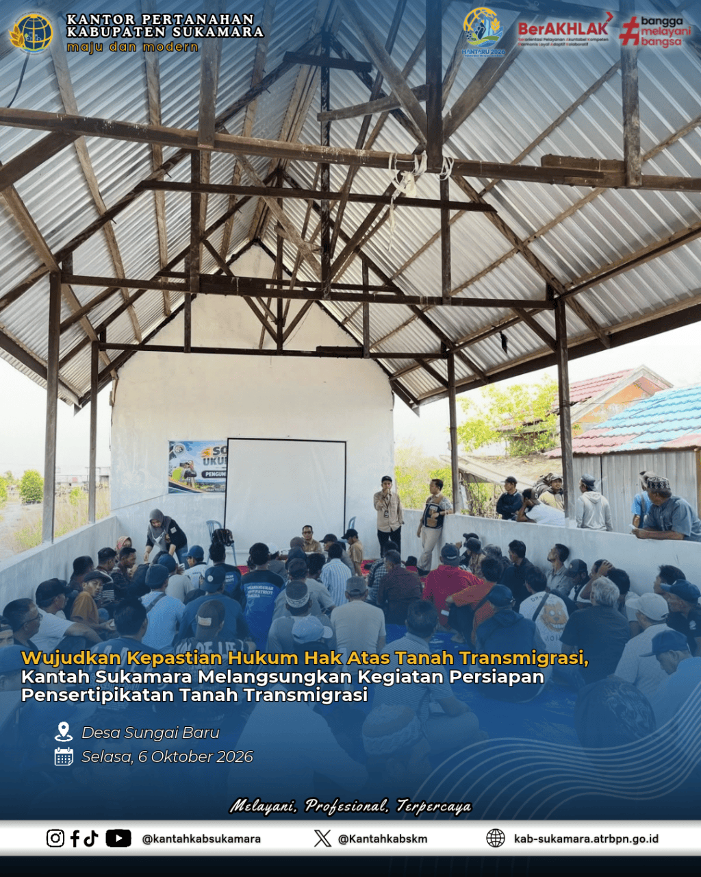Persiapan Pensertipikatan Tanah&nbsp;Transmigrasi